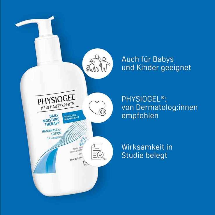 Physiogel Daily Moisture Therapy Handwaschlotion für normale bis trockene Haut, 400 ml