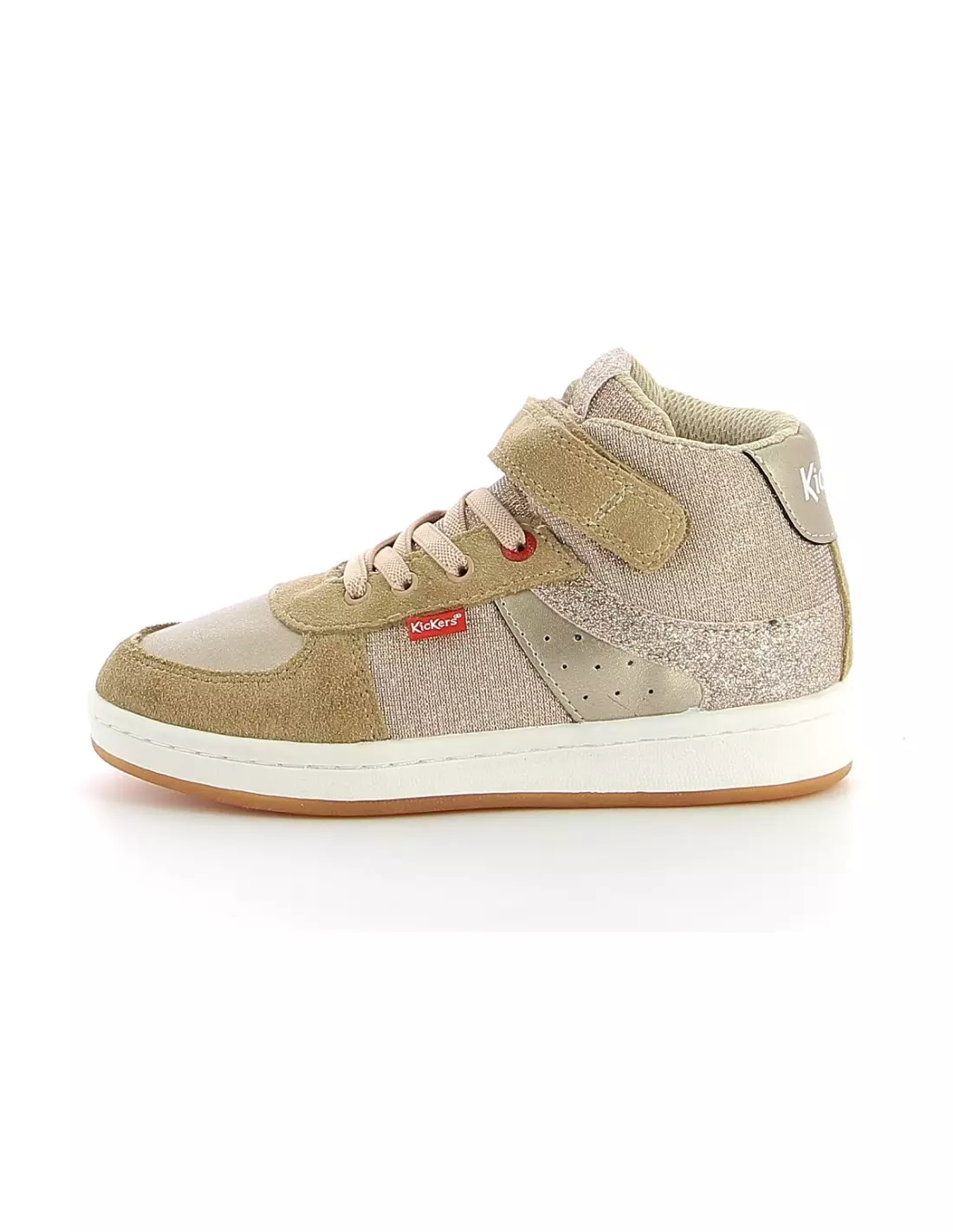KICKERS BILBON BB MID - Baskets Beigeglitter