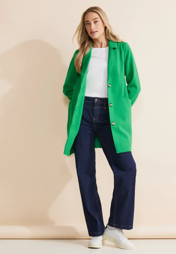 Cosy Übergangsmantel - arty green