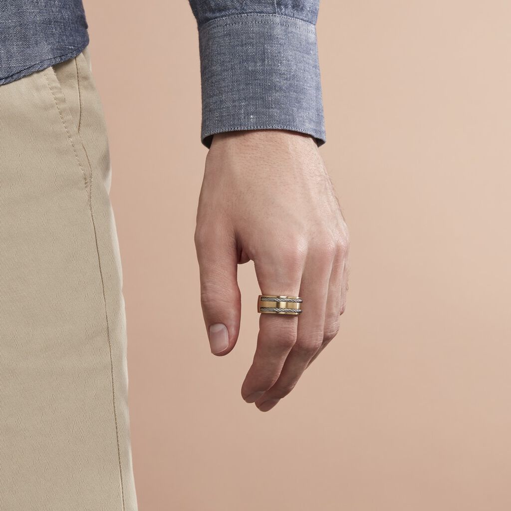 Bague Andro Acier Bicolore