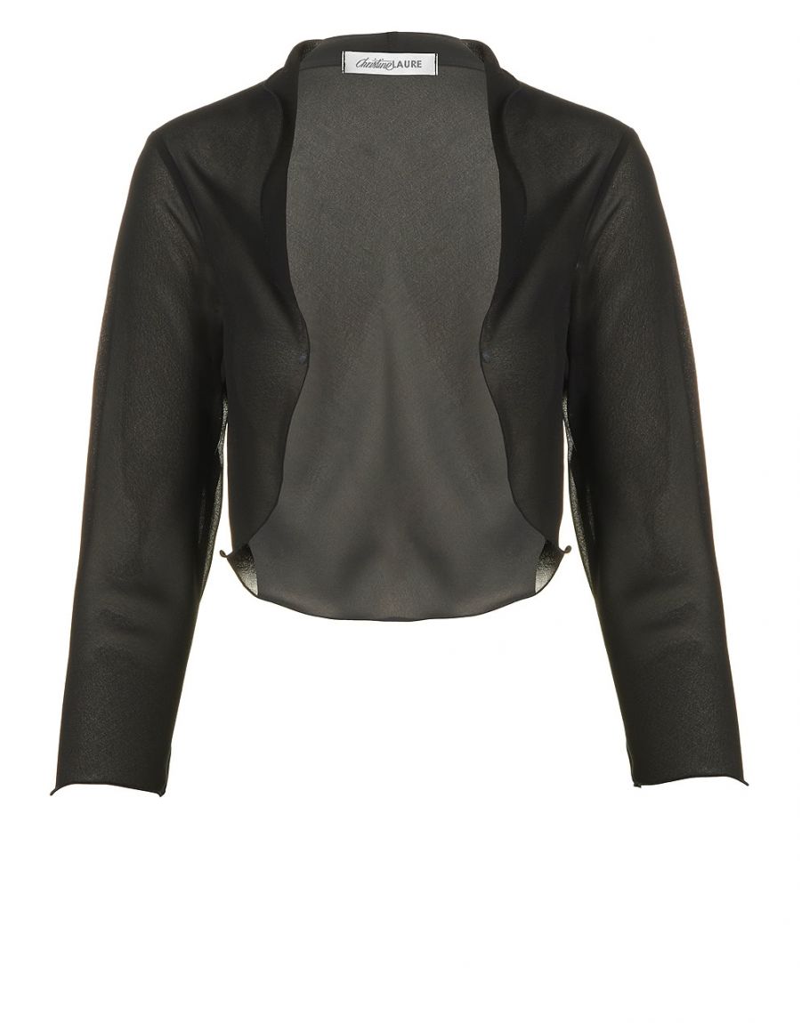 Boléro chic en voile noir