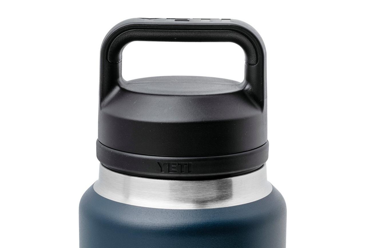 Yeti Rambler Bottle 36oz Chug Cap, Navy Blue, thermosfles met drinkdop, 1L