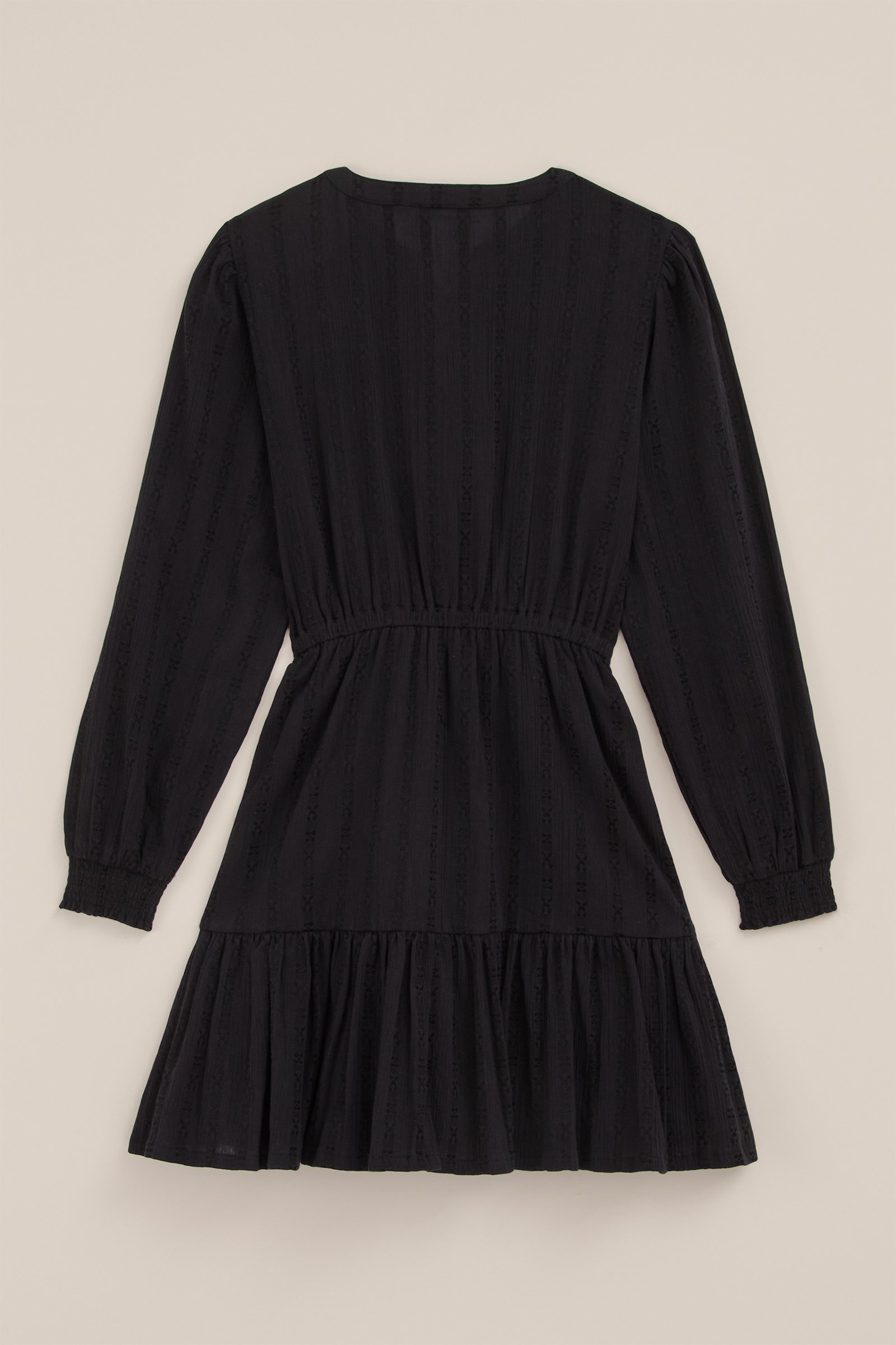 Meisjes jurk met dessin WE Fashion Zwart