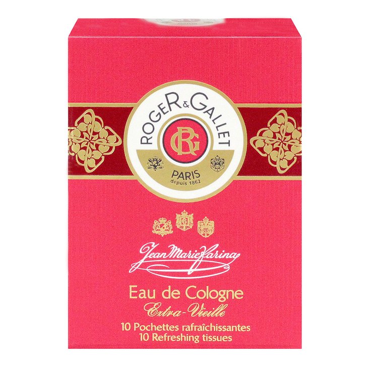 10 pochettes Eau de Cologne