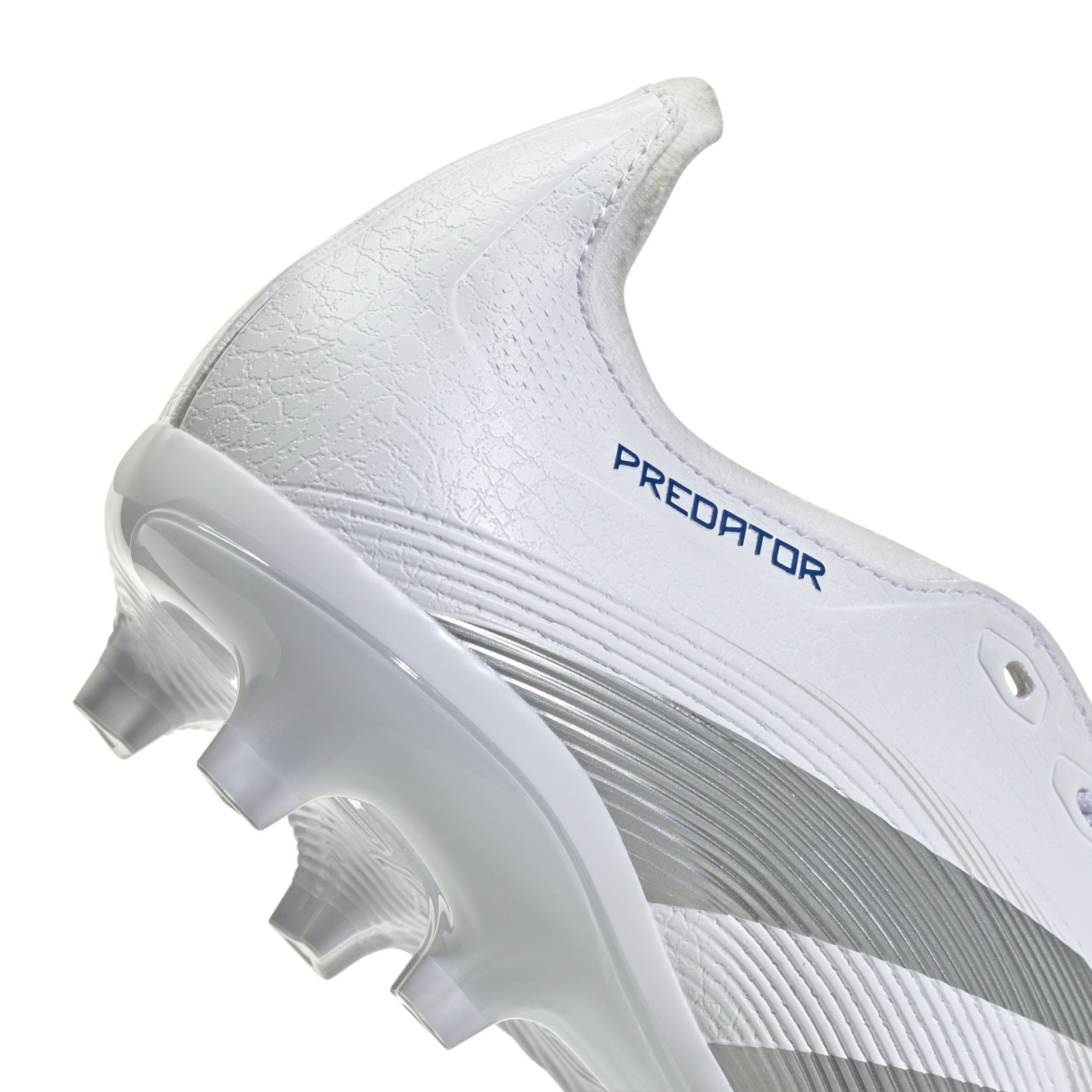 Adidas Predator League FT Gras / Kunstgras Voetbalschoenen (MG) Wit Zilver Blauw