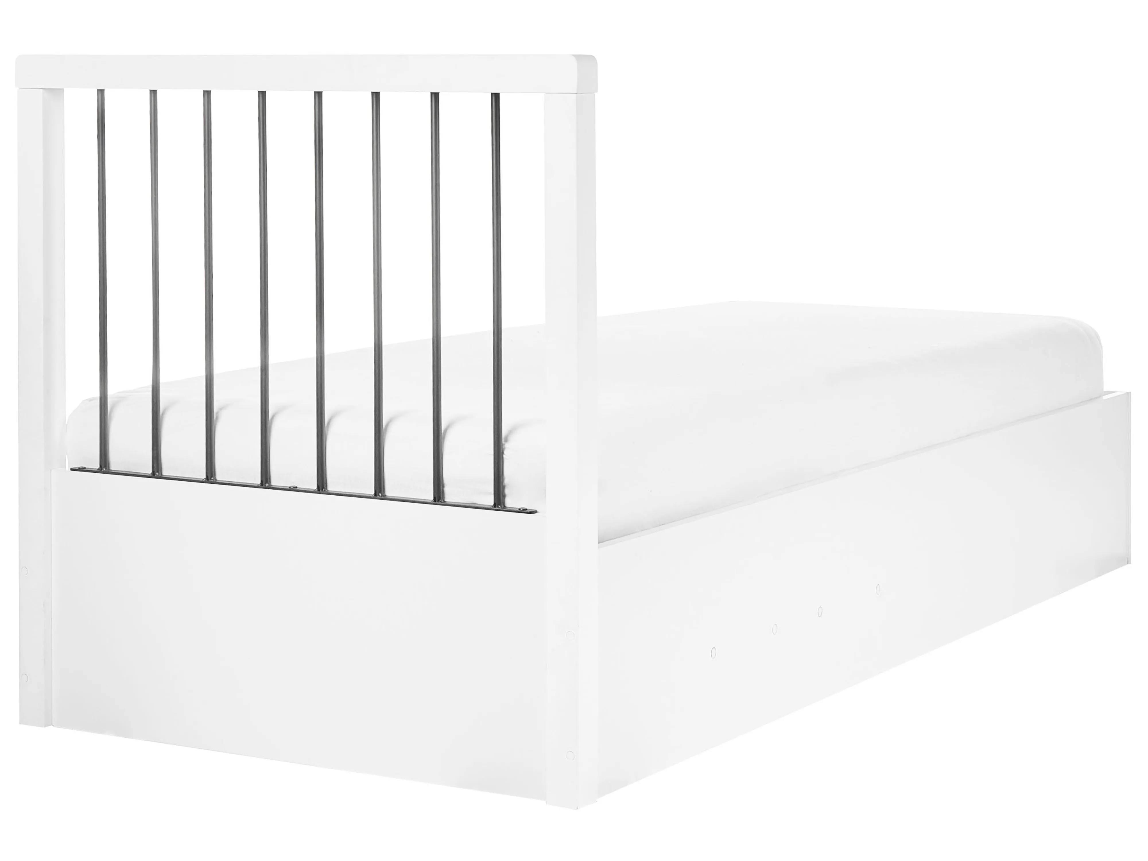 Bed met opbergruimte ROUVILLERS 90 x 200 cm Wit
