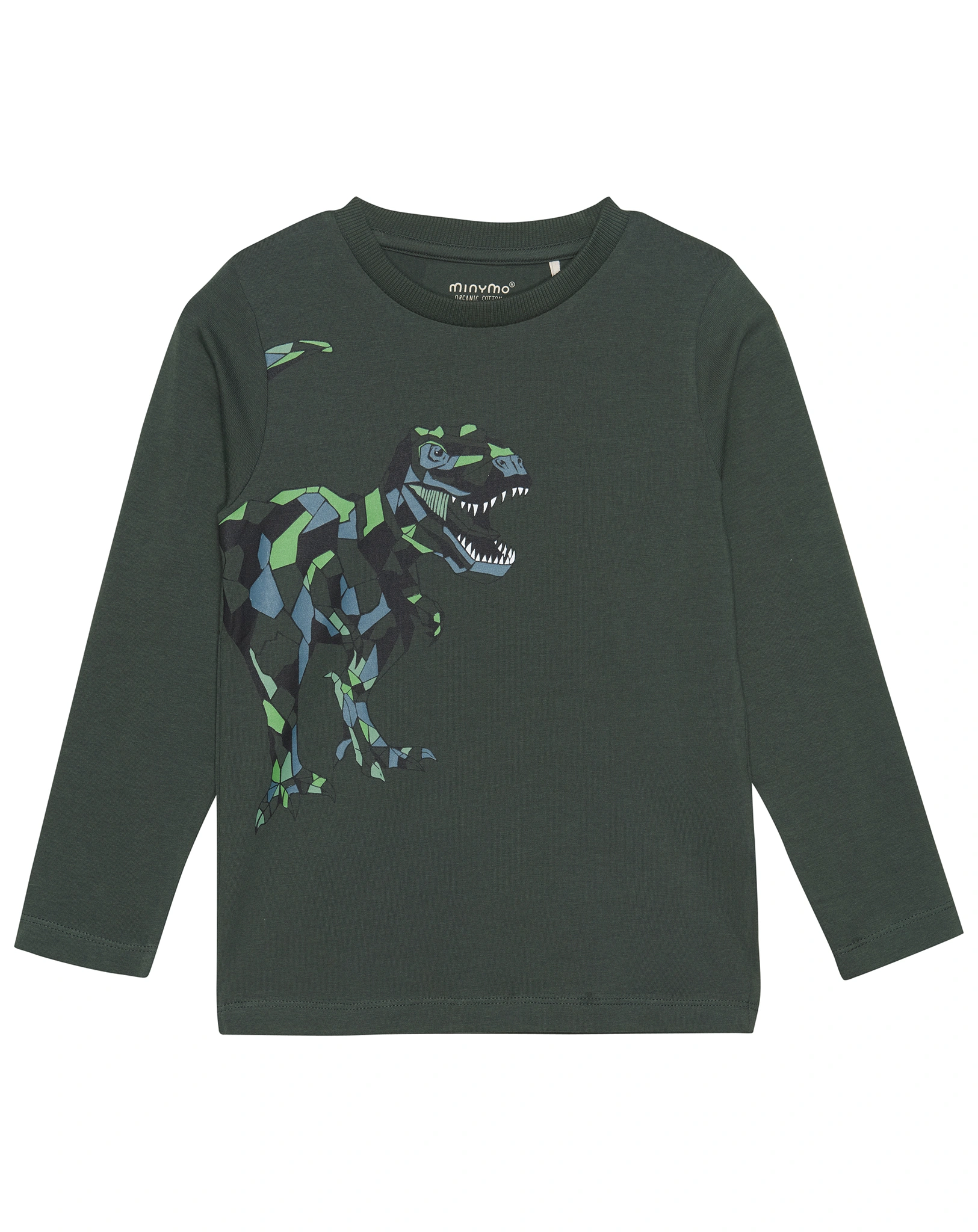 Langarmshirt T-REX in dunkelgrün