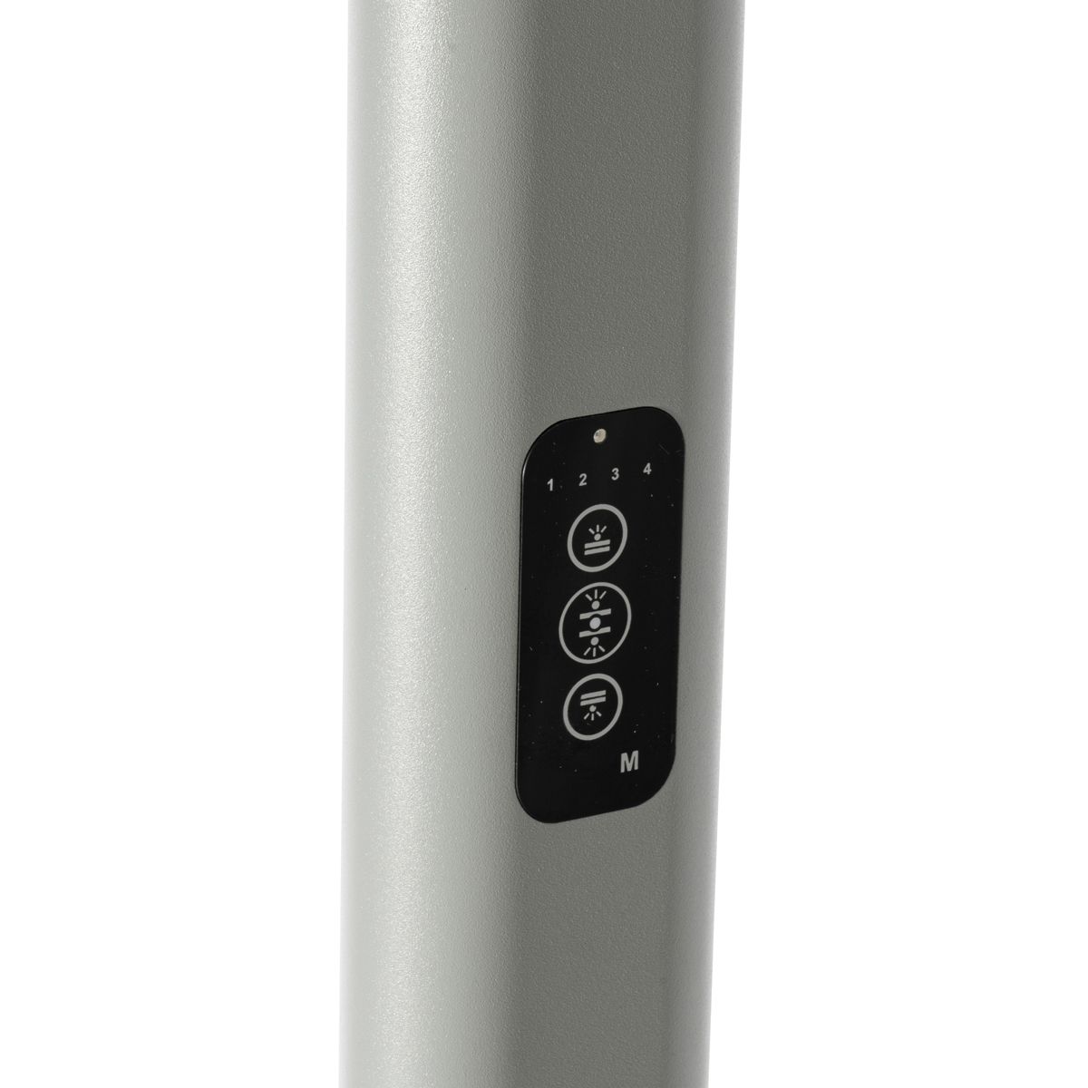 Daglicht vloerlamp grijs vierkant incl. LED en dimmer - Guzo