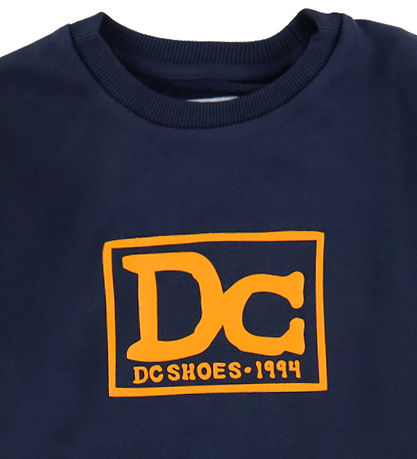 DC Sweatshirt - Tribut - Dress Blue m. Orange