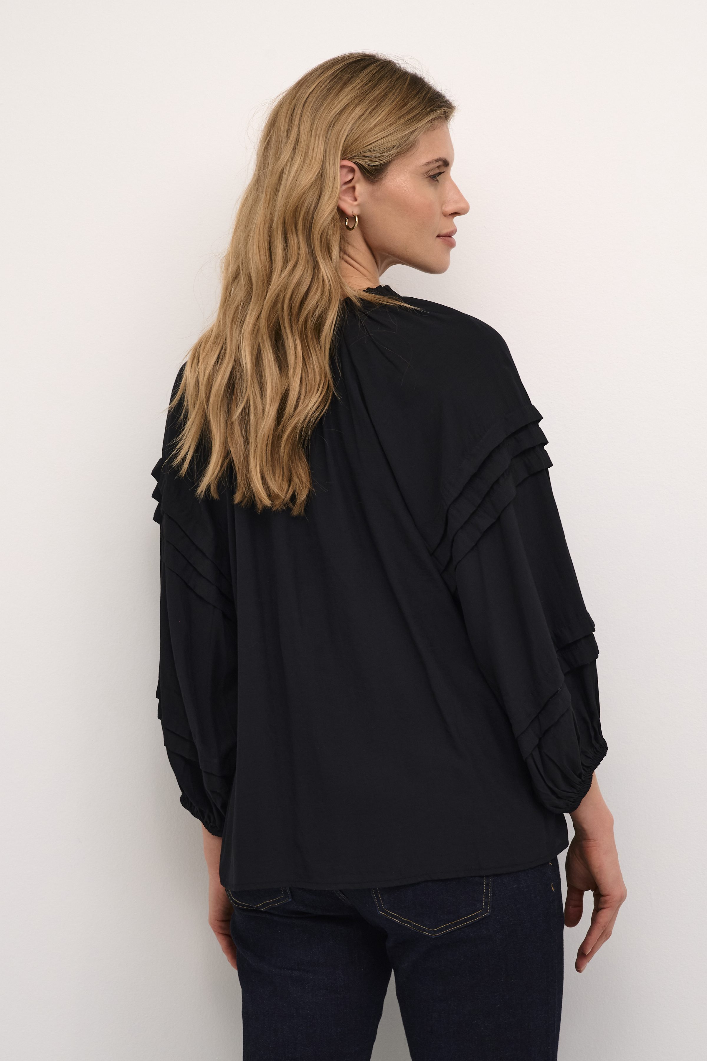 Culture - Asmine Wide Sleeve Blouse - Black