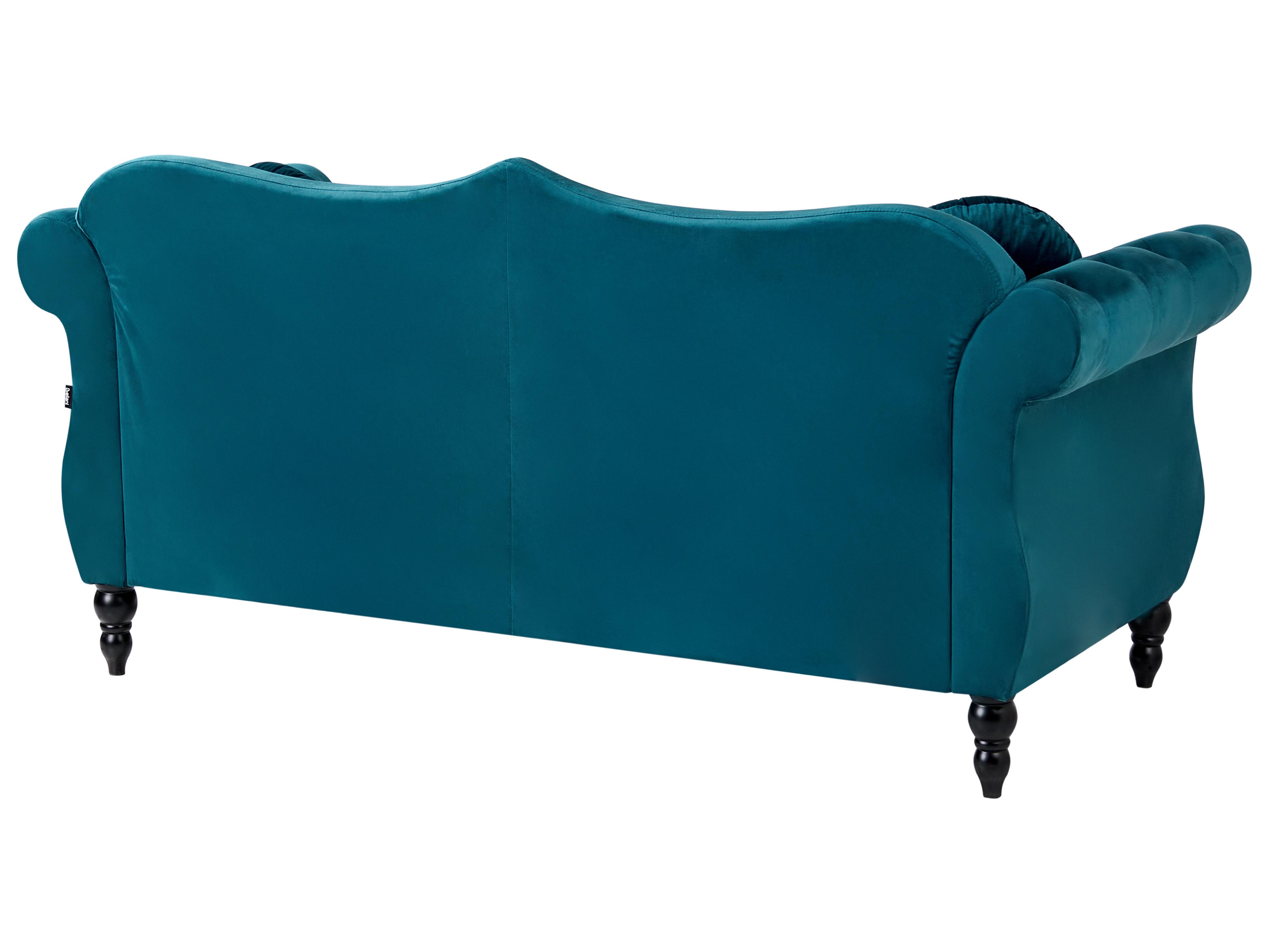 Bankenset 5-zits SKIEN Fluweel Groenblauw