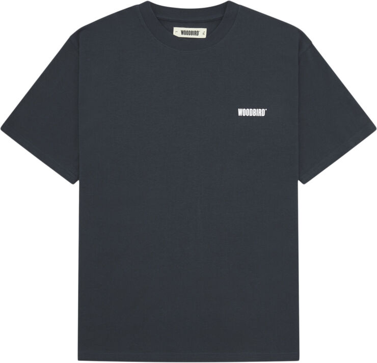 Woodbird WBBaine Family Tee Dark navy