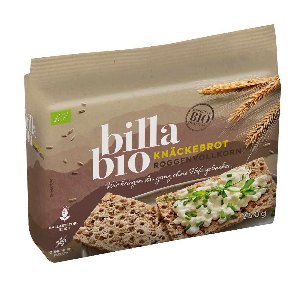 BILLA Bio Knäckebrot Roggenvollkorn