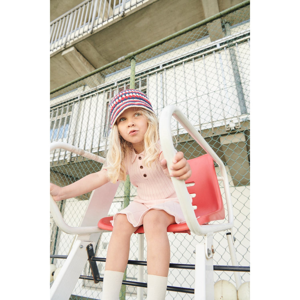Køb COPENHAGEN COLORS Ballerina/Berry Comb. Rib Strikket Polo