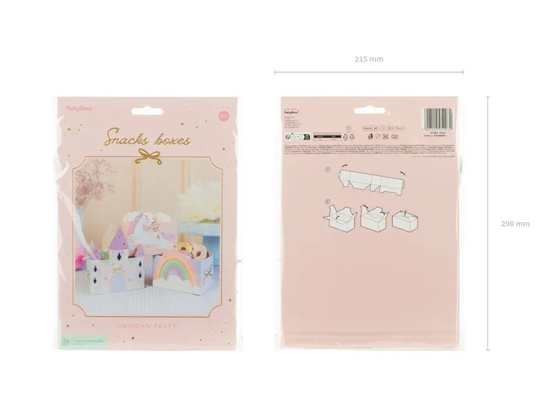 Unicorn Snackbakje 12cm 6st