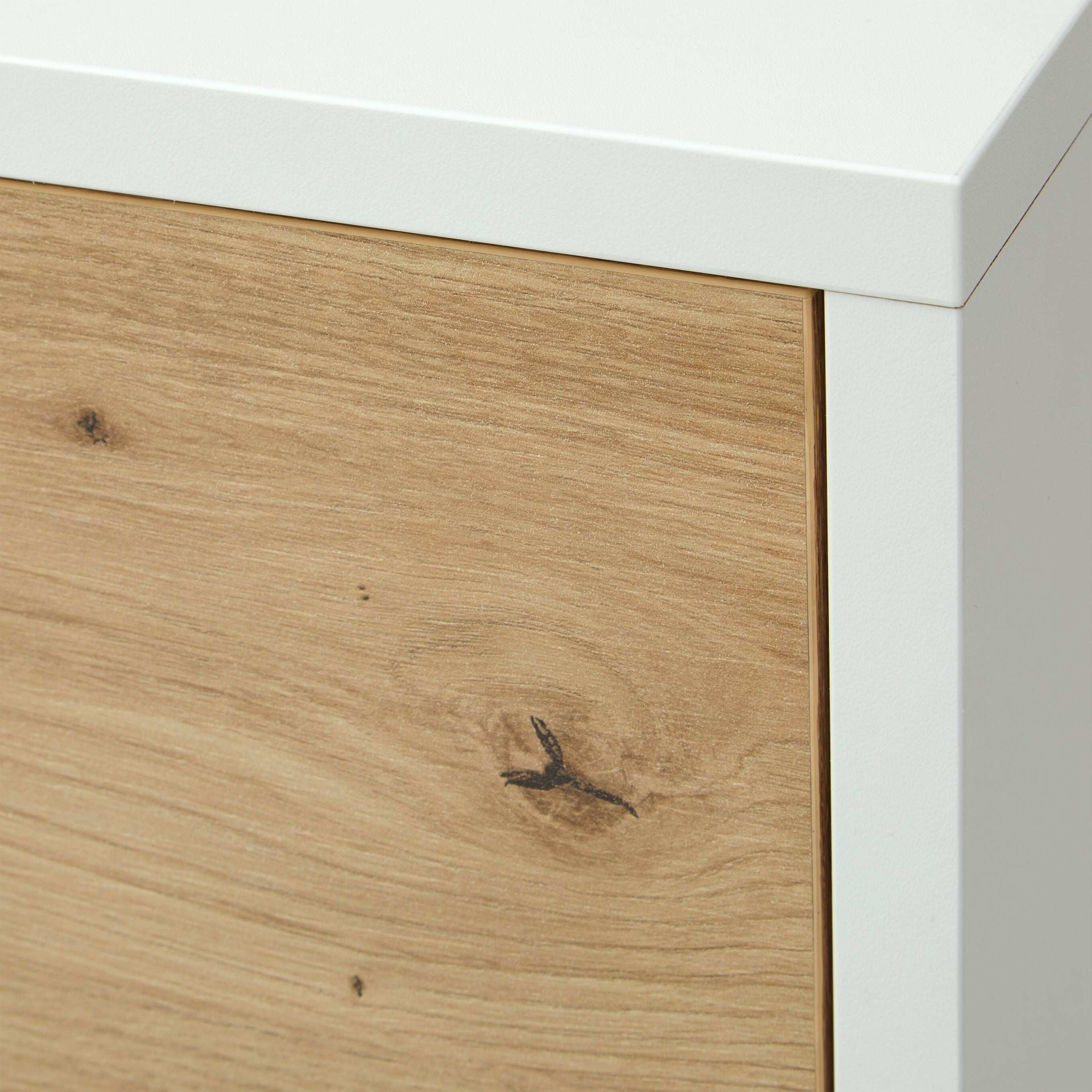 SIERRA Lavaboy - Weiss / Eiche / B: 60.0 cm x T: 35.0 cm x H: 60.0 cm