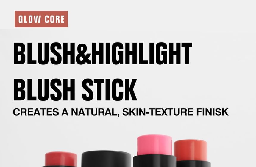 HANDAIYAN - 2 in 1 Blush & Highlight Stick - 6 kleuren