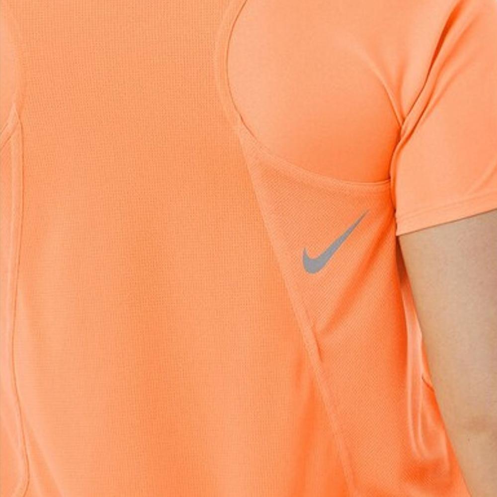 Nike T-shirt Orange Fluo Femme Nike Race Top