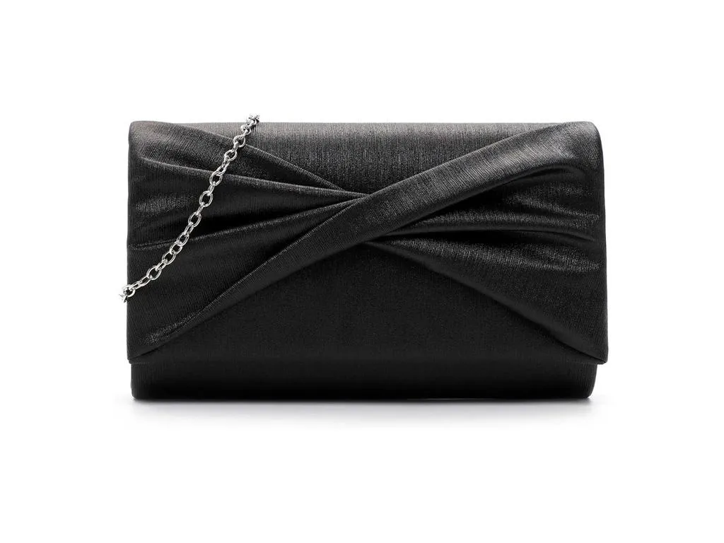 TAMARIS Clutch / Abendtasche Schwarz Lederimitat