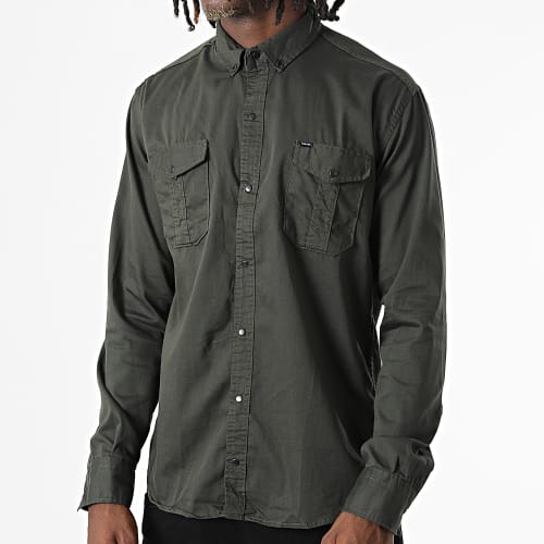 Chemise Manches Longues W-323 Vert Foncé