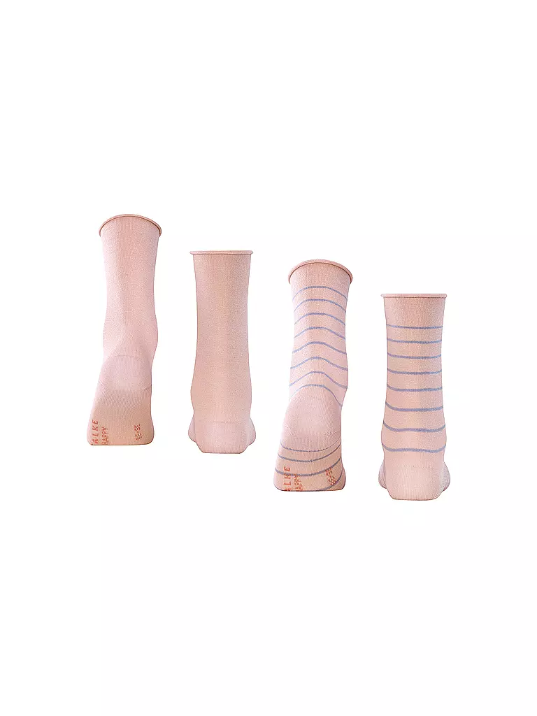 FALKE Happy Stripe 2er Pkg Blossom rosa