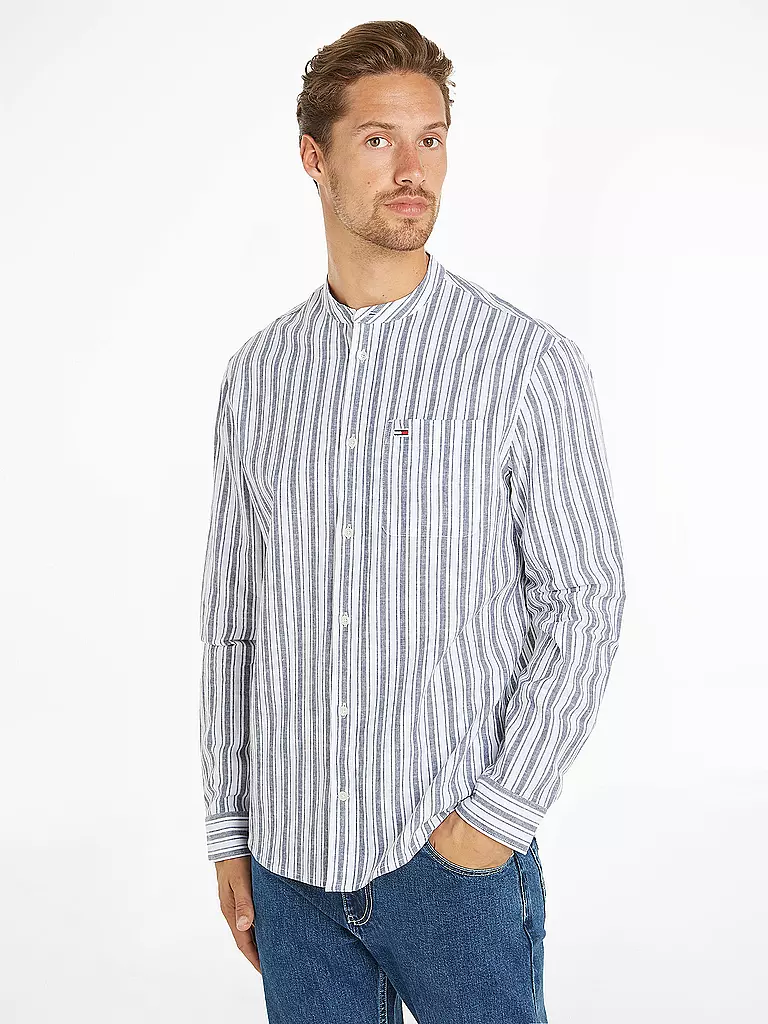 TOMMY JEANS Hemd Regular Fit  dunkelblau