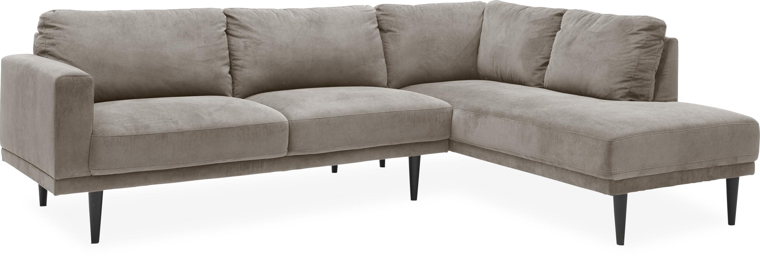 Mexico højrevendt sofa med pufafslutning