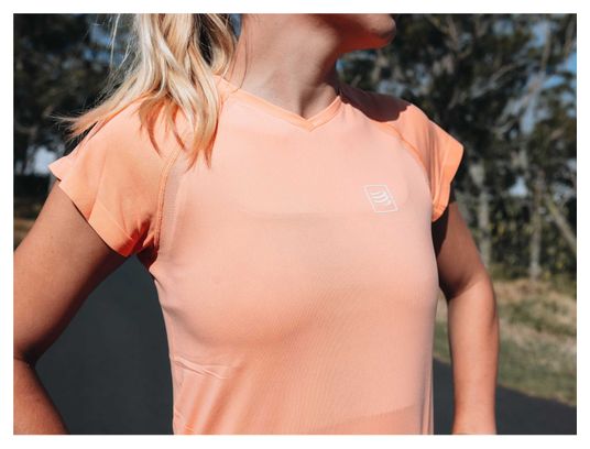 Maillot Manches Courtes Femme Training SS Tshirt W Papaya Punch Orange