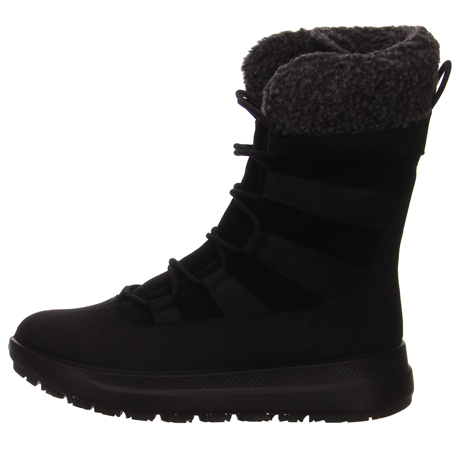 Ecco Schnürstiefel schwarz schwarz