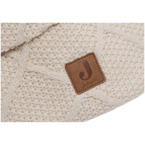 JolleinJollein   Pflegekörbchen check knit oatmeal