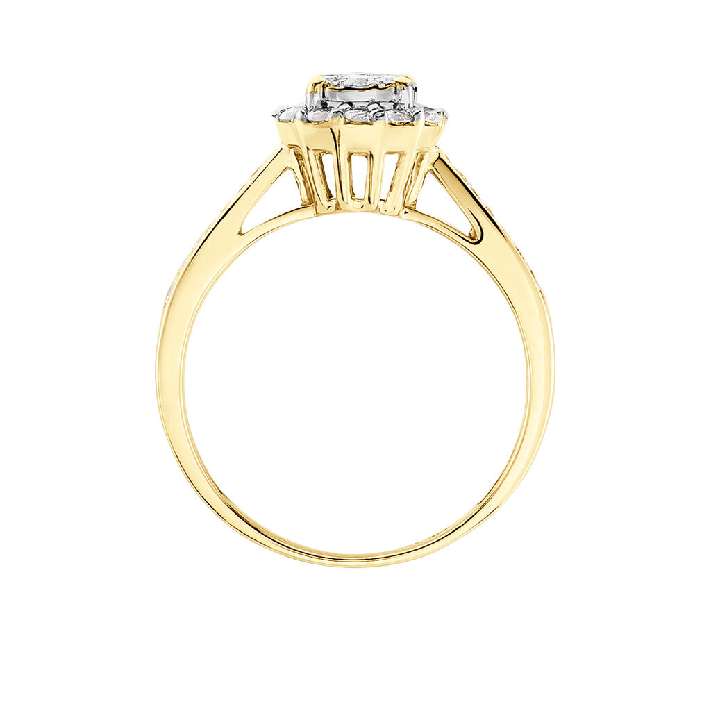 Bague Chou Or Jaune Diamant