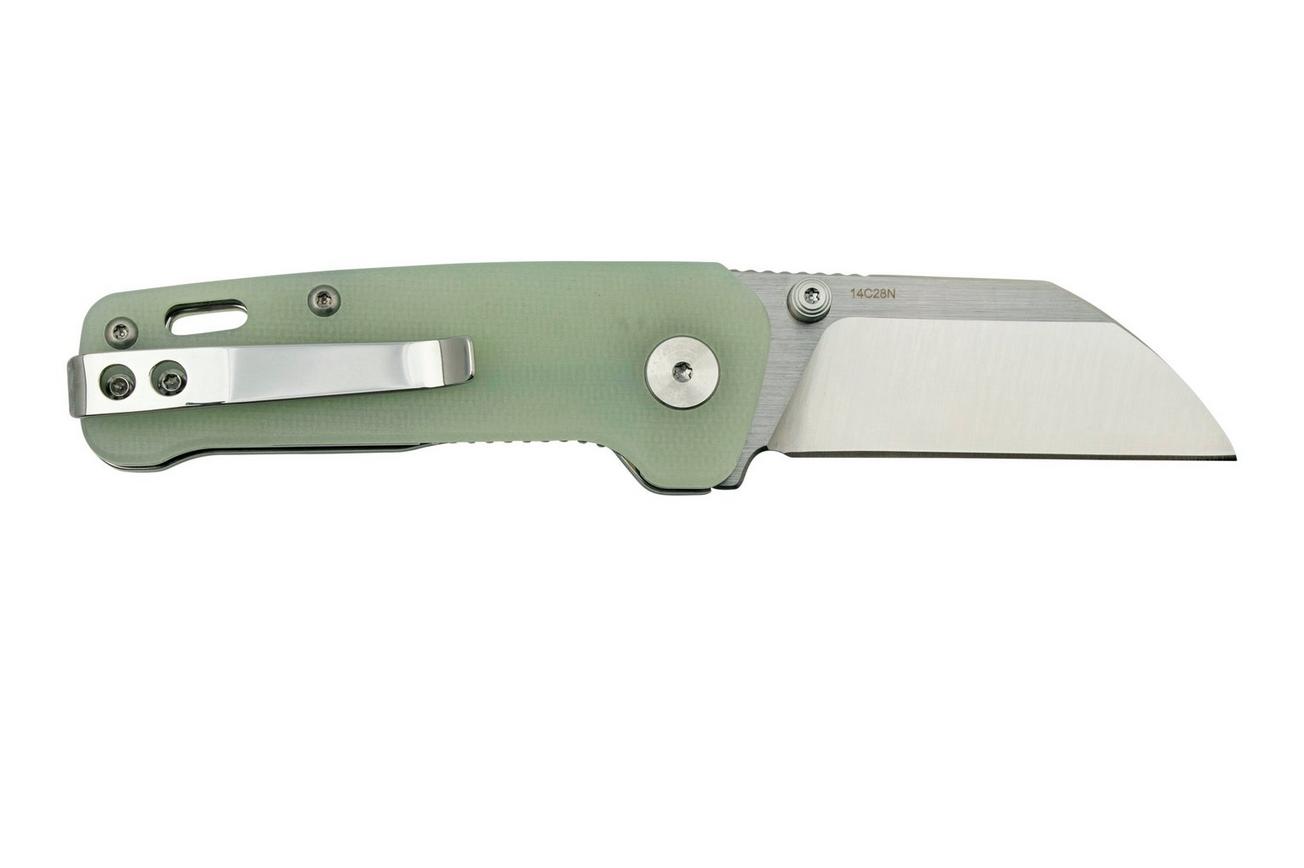 QSP Knife Penguin Mini QS130XS-F1, Satin 14C28N, Natural G10 zakmes