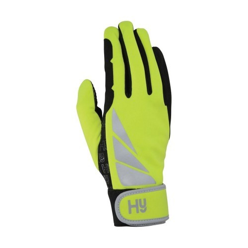 Luvas de ciclismo modelo Reflector para adultos, amarelas