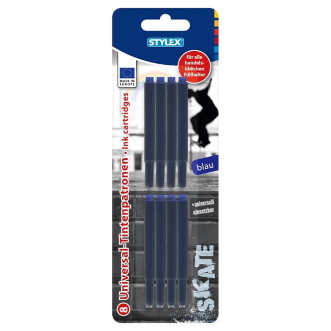 Universal-Tintenpatronen - blau - 8 Stück