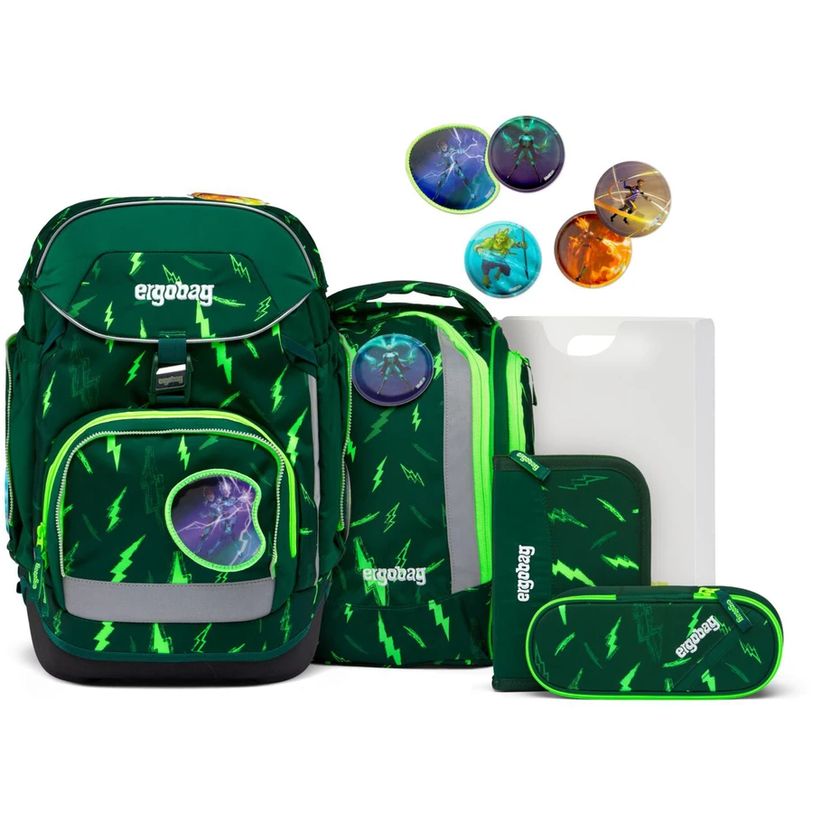 Ergobag Pack Lumi - Schulrucksack Set 6tlg. Modell 2024 Bärtastisch