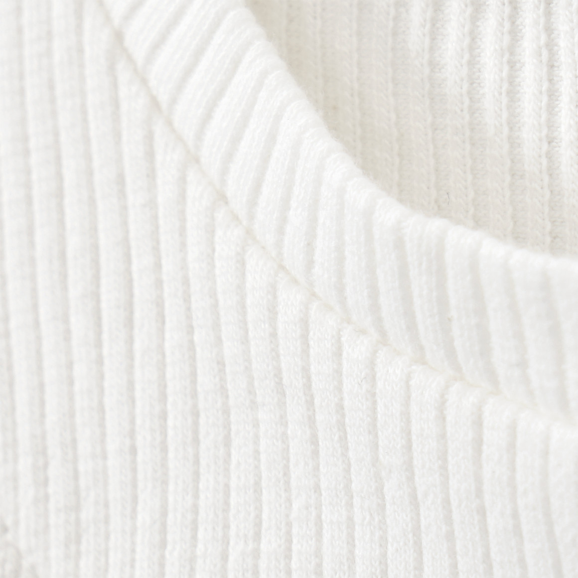 Topomini Baby T-Shirt mit Spitzenkragen weiss