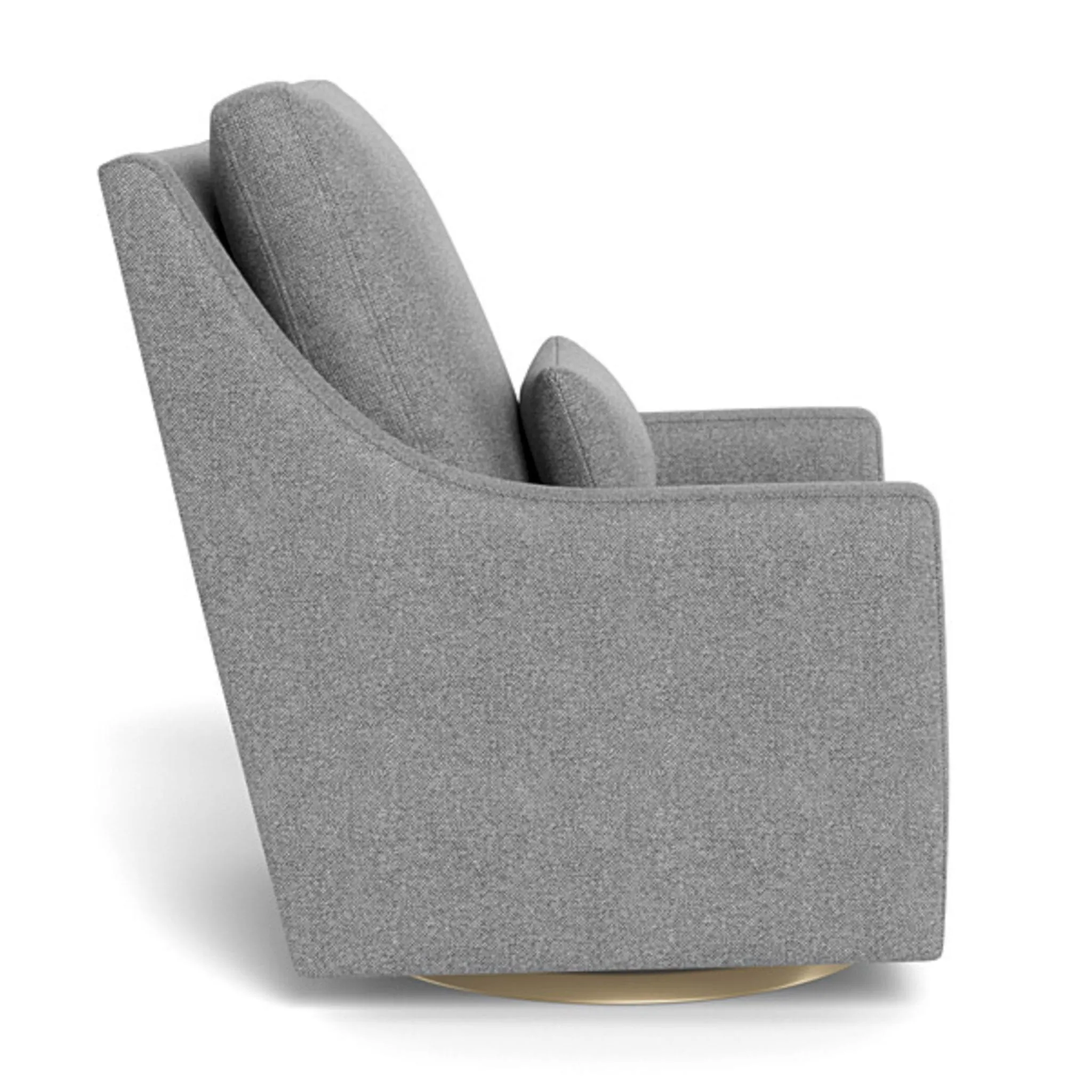 Monte Fauteuil Berçant et Pivotant Vera - Pepper Gris  Or