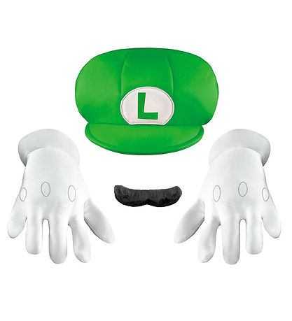Disguise Udklædning - Luigi Hat m. Oversk?g & Handsker