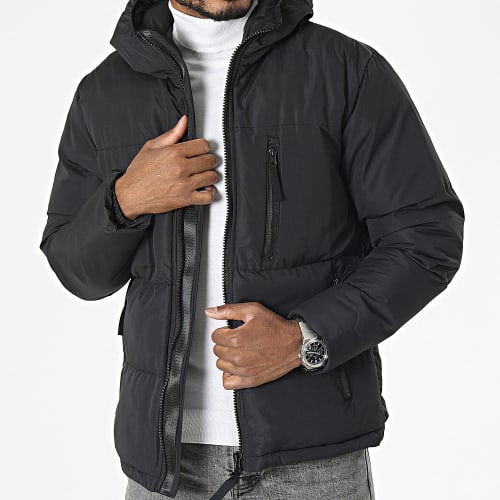 Doudoune Capuche Noir