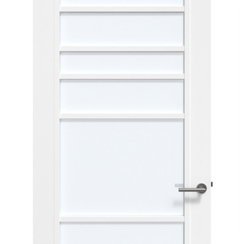 Arne & Bodil binnendeur ABD518 satijnglas - wit afgelakt - glaslat wit