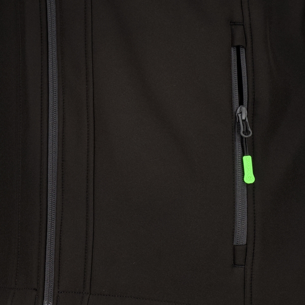 Kjelvik heren softshell jas zwart