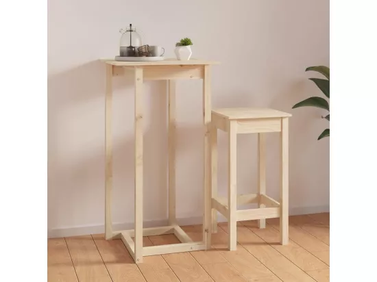 Table de bar 60x60x110 cm Bois massif de pin