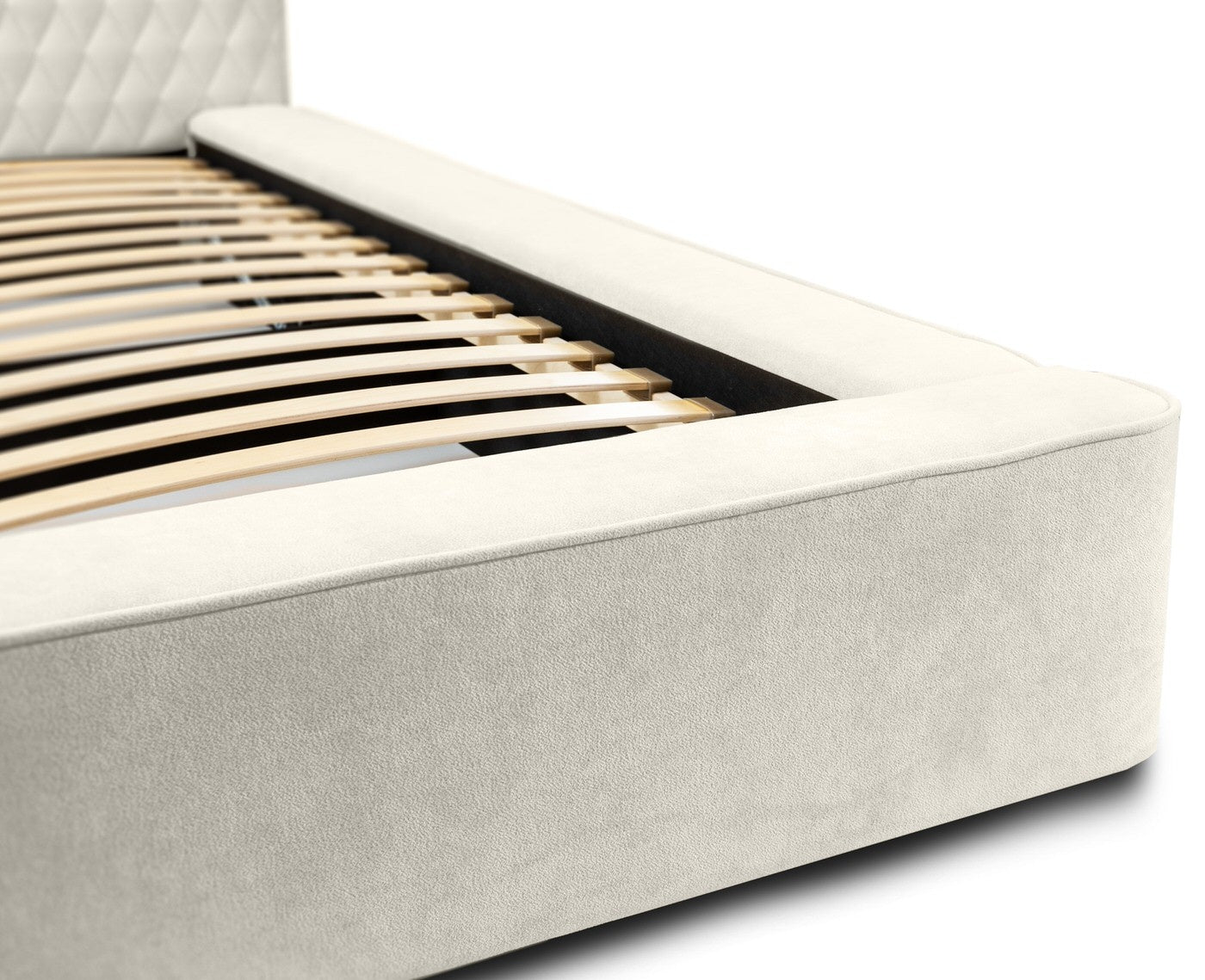 Trae Mobler Azurro 140 x 200 cm Gestoffeerd Bed Lichtgrijs