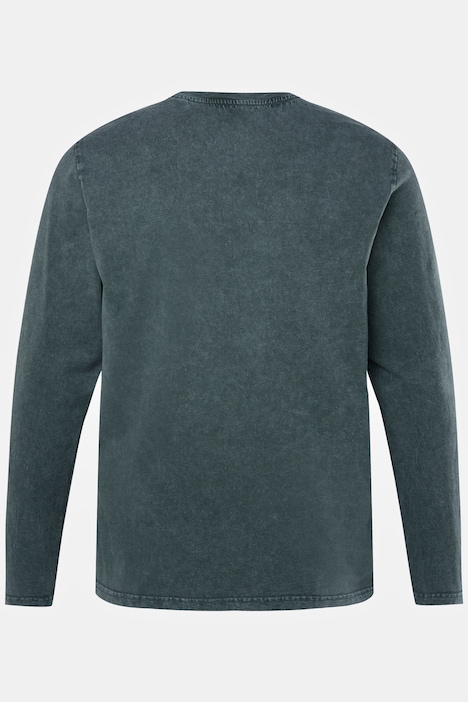 JP 1880 Langarm-Henley, Rundhals mit Knopfleiste, bis 8 XL