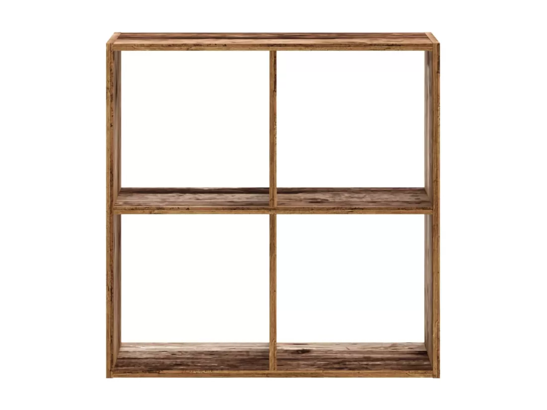 Bibliothèque vieux bois 68,5x32x68,5 cm bois d'ingénierie