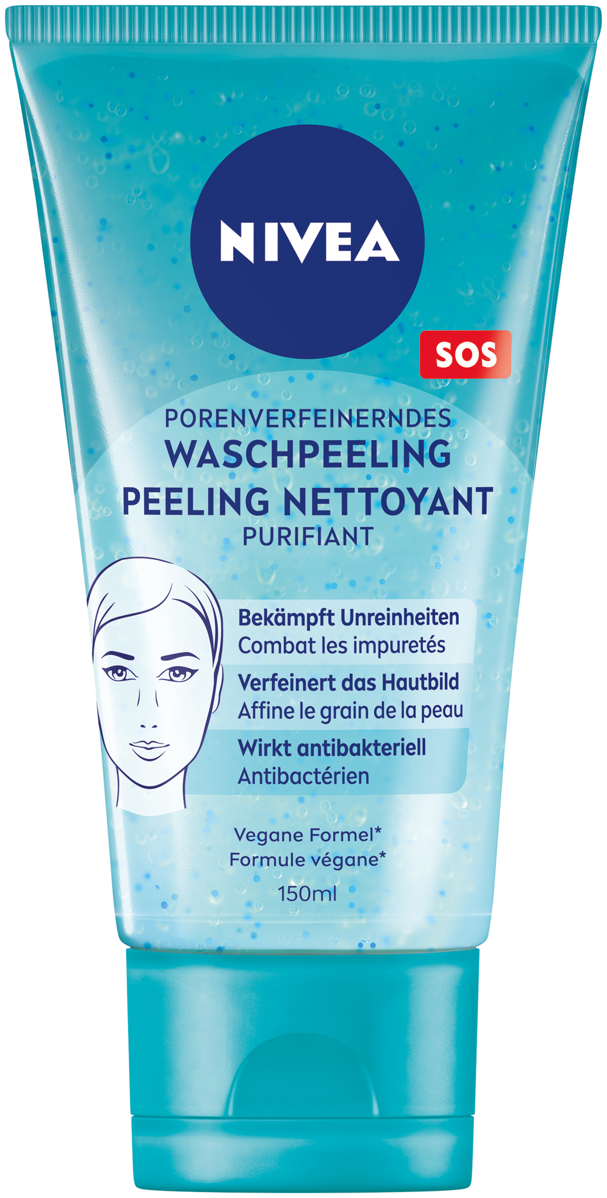 Nivea Waschpeeling<br>150 ml, Anti-Unreinheiten