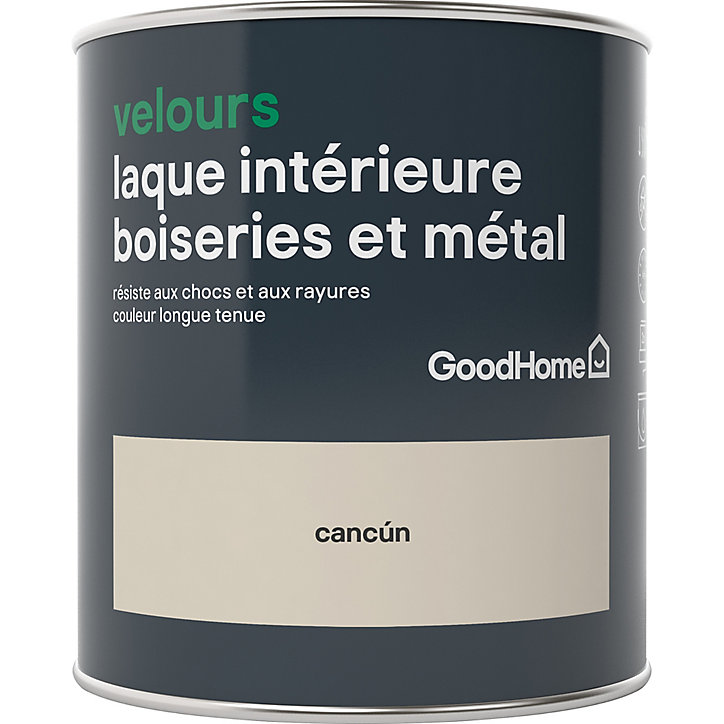 Laque boiseries et métal GoodHome Cancun Velours 0,75L