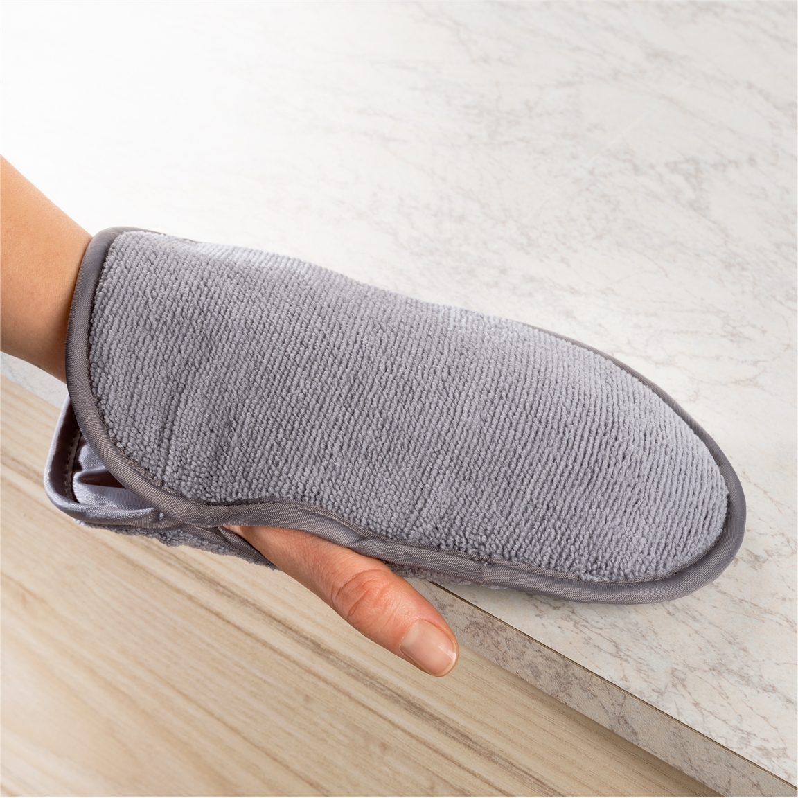 Gant microfibre 2 en 1