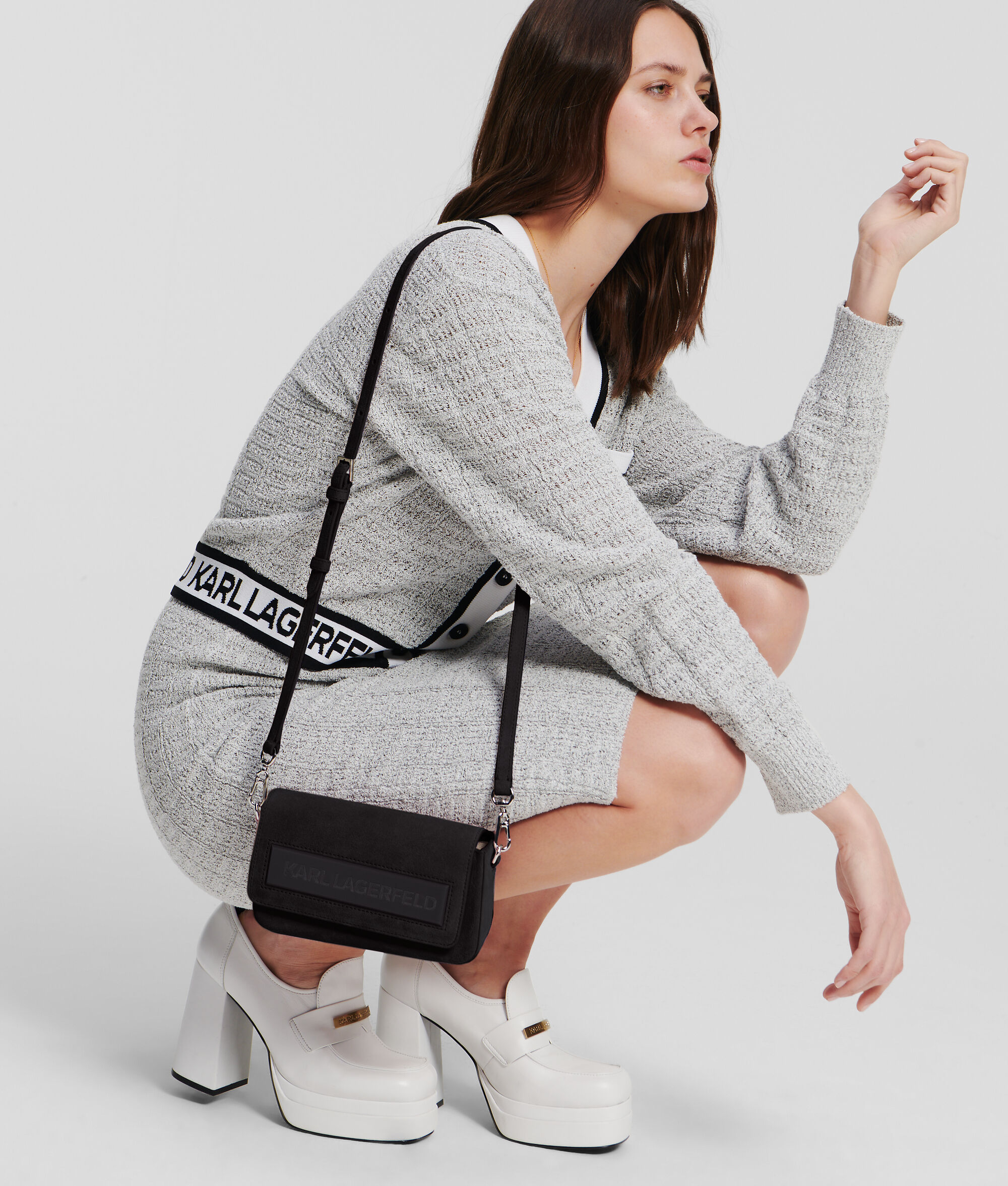 SAC BANDOULIÈRE ÉPAULE EN DAIM IKON K