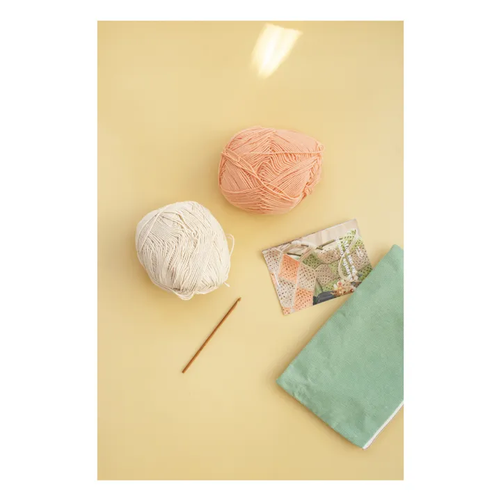 La Petite Épicerie DIY Mon sac granny squares  | Rose pêche